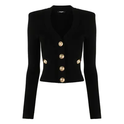 BALMAIN - Buttoned V-necked Cardigan