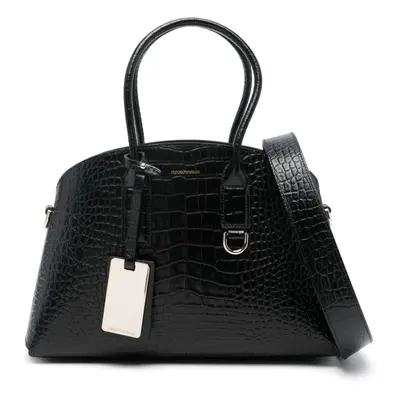 EMPORIO ARMANI - Medium Leather Tote Bag