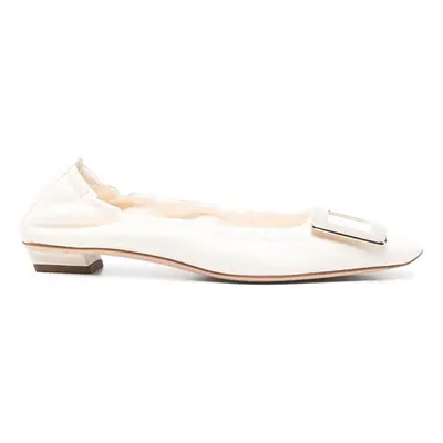 ROGER VIVIER - Belle Vivier Leather Ballet Flats