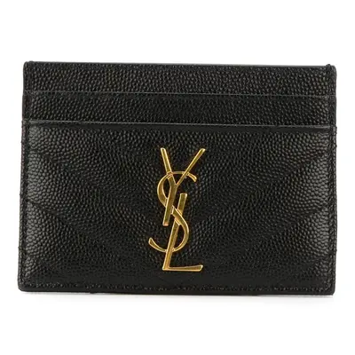 SAINT LAURENT - Cassandre Leather Card Case