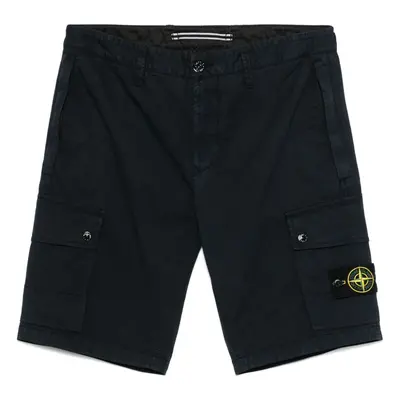 STONE ISLAND - Supima Cotton Twill Stretch Shorts