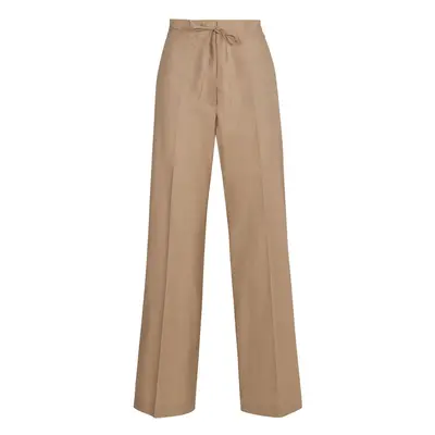 PAROSH - Cotton Wide-leg Trousers