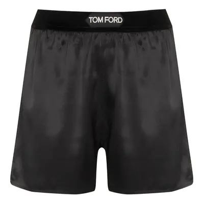 TOM FORD - Logo Silk Shorts