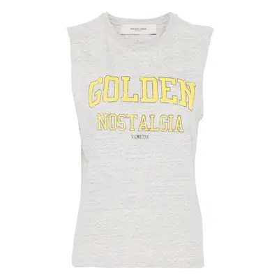 GOLDEN GOOSE - Logo Cotton Tank Top