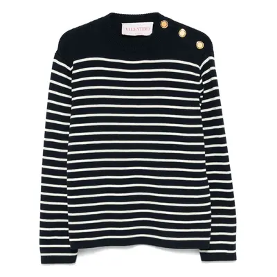 VALENTINO - Striped Cotton Sweater