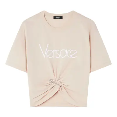 VERSACE - Logo Cotton T-shirt