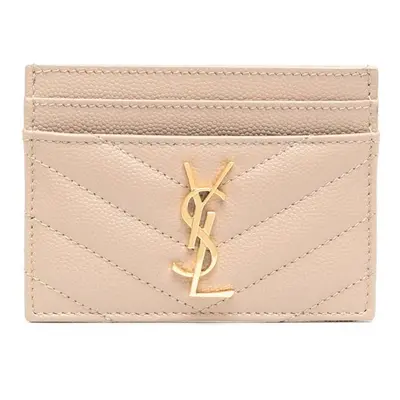 SAINT LAURENT - Cassandre Leather Card Case