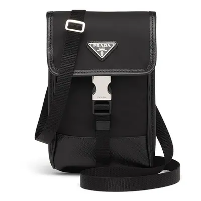 PRADA - Re-nylon And Leather Phone Holder