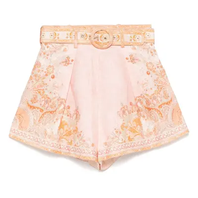 ZIMMERMANN - Acacia Printed Linen Shorts