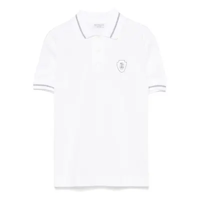 BRUNELLO CUCINELLI - Logo Cotton Polo Shirt