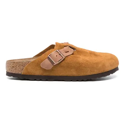 BIRKENSTOCK - Boston Suede Leather Slippers