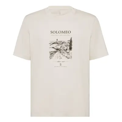 BRUNELLO CUCINELLI - Printed Cotton T-shirt