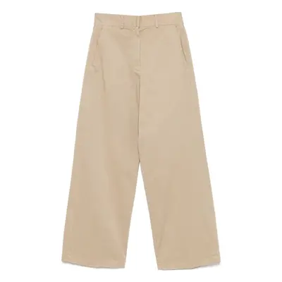 FORTE FORTE - Cotton High-waisted Trousers