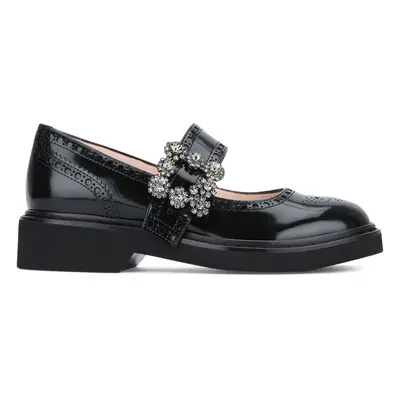 ROGER VIVIER - Viv Rangers Leather Ballet Flats