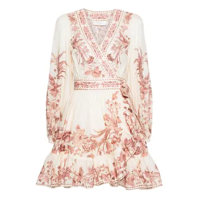 ZIMMERMANN - Floral Print Wrap Mini Dress