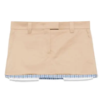 MIU MIU - Cotton Mini Skirt