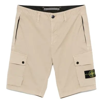 STONE ISLAND - Supima Cotton Twill Stretch Shorts