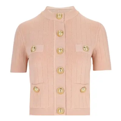 BALMAIN - Buttoned Crewneck Cardigan