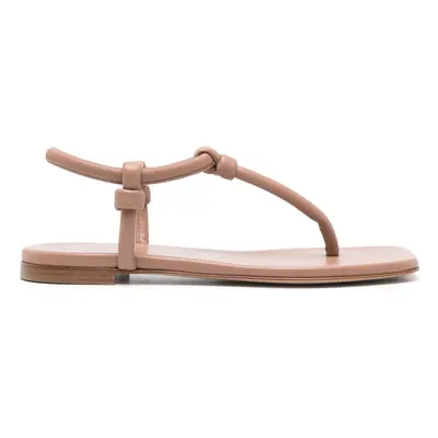 GIANVITO ROSSI - Juno Leather Thong Sandals