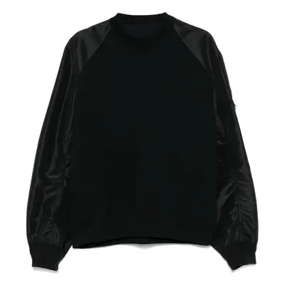 SACAI - Nylon And Cotton Sweatshirt