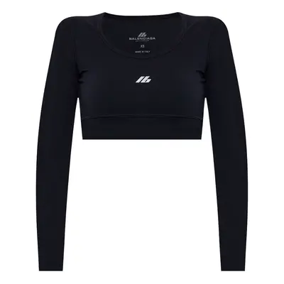 BALENCIAGA - Logo Cropped Top