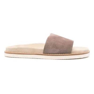 BRUNELLO CUCINELLI - Suede Leather Slippers