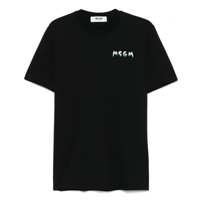 MSGM - Cotton T-shirt With Logo