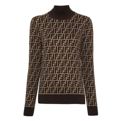 FENDI - Ff Cotton High-neck Sweater