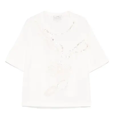 FORTE FORTE - Embroidered Cotton T-shirt