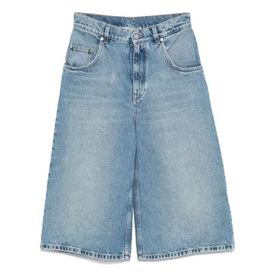 STELLA MCCARTNEY - Denim Cotton Bermuda Shorts