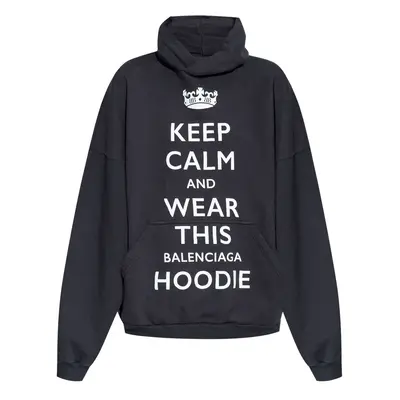 BALENCIAGA - Keep Kalm Cotton Hoodie