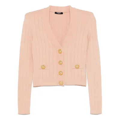 BALMAIN - Buttoned V-necked Cardigan