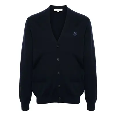 MAISON KITSUNE' - Bold Fox Head Wool Cardigan