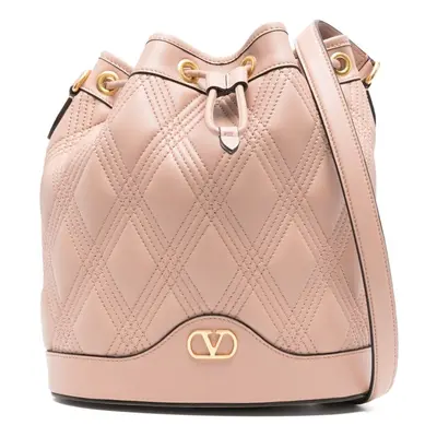 VALENTINO GARAVANI - Quiltie Leather Bucket Bag