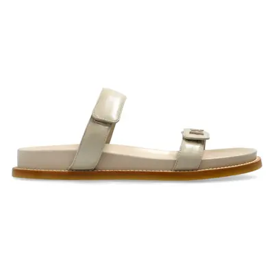 EMPORIO ARMANI - Leather Flat Sandals