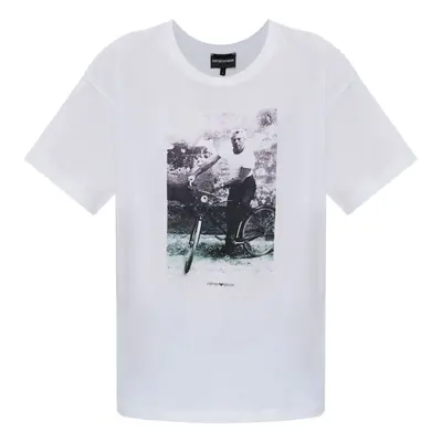 EMPORIO ARMANI - Printed Cotton T-shirt