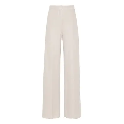 MAX MARA - Linen Blend Wide-leg Trousers