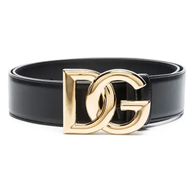 DOLCE & GABBANA - Dg Logo Leather Belt