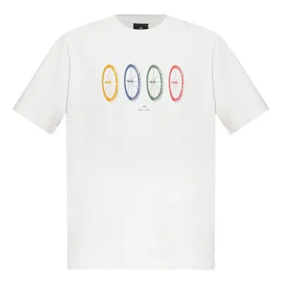 PS PAUL SMITH - Bike Tyres Cotton T-shirt