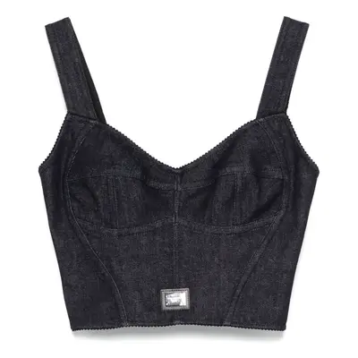 DOLCE & GABBANA - Denim Corset Top