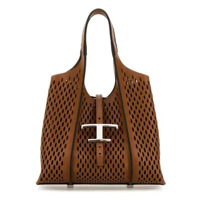 TOD'S - T Timeless Perforated Leather Mini Tote