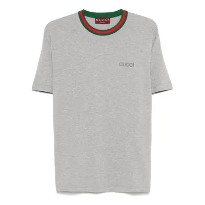 GUCCI - Web Detail Cotton T-shirt