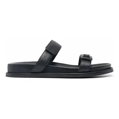 EMPORIO ARMANI - Leather Flat Sandals