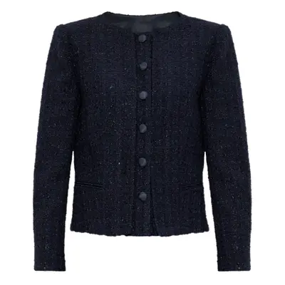 EMPORIO ARMANI - Tweed Short Blazer Jacket