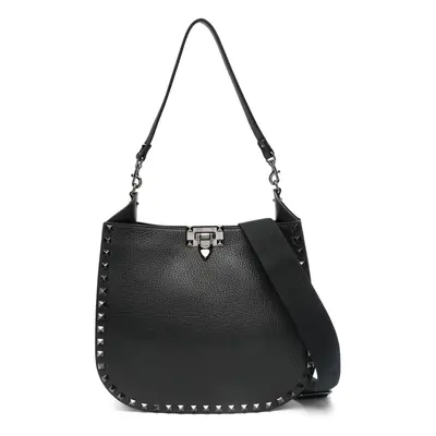 VALENTINO GARAVANI - Rockstud Leather Hobo Bag