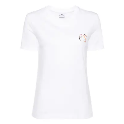 PS PAUL SMITH - Swirl Logo Cotton T-shirt