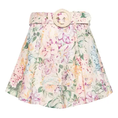 ZIMMERMANN - Floral Print Linen Shorts