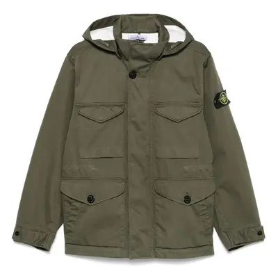 STONE ISLAND - Logo Cotton Field Jacket