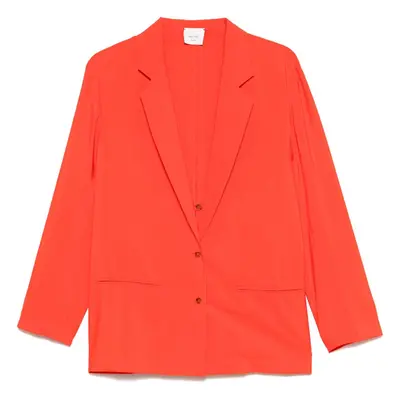 ALYSI - Silk Blend Single-breasted Blazer Jacket