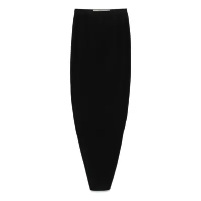 RICK OWENS - Soft Pillar Wool Long Skirt